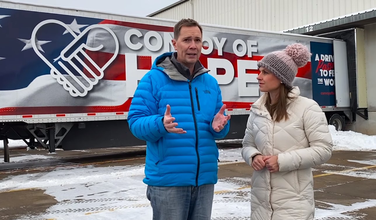 Convoy of Hope spokespeople Ethan and Sara Forhetz discuss the nonprofit's work sending aid to Texas.